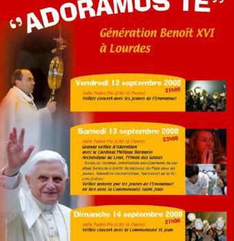 ADORAMUS TE festival jeunes Lourdes