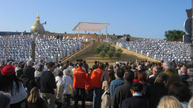 Messe aux Invalides le 13 septembre 2008 avec le pape Benoît XVI