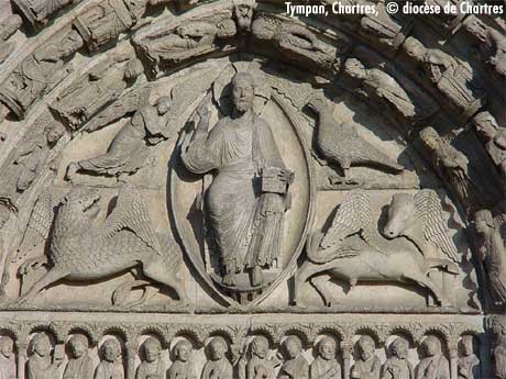 Tympan de la cathédrale de Chartres