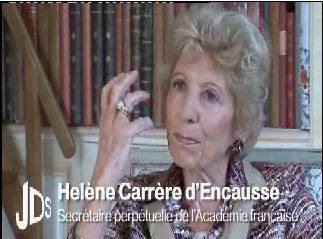 1ère partie.Vidéo Interview Hélène Carrère d'Encausse.
