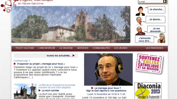 capture ecran site diocese toulouse
