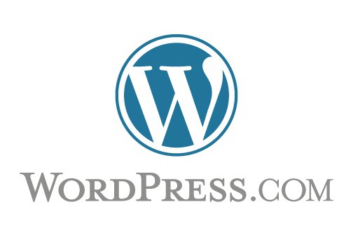 logo wordpress blanc